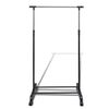 vidaXL Adjustable Clothes Racks 2 pcs 1 Hanging Rail