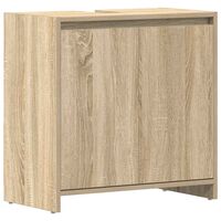 vidaXL Bathroom Cabinet Sonoma Oak 60x33x61 cm Engineered Wood, sonoma oak vidaXL Bathroom Cabinet Sonoma Oak 60x33x61 cm Engineered Wood