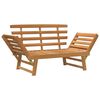 vidaXL Garden Bench 2-in-1 190 cm Solid Acacia Wood
