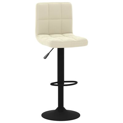 vidaXL Bar Stools 2 pcs Cream Velvet, cream vidaXL Bar Stools 2 pcs Cream Velvet