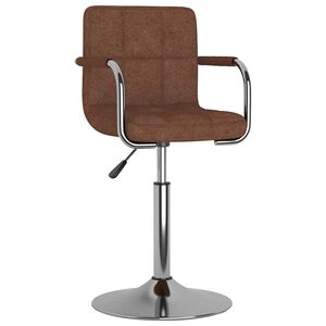 vidaXL Bar Stool Brown Fabric