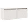 vidaXL Wall Cabinets 2 pcs White 45x30x35 cm Solid Pinewood
