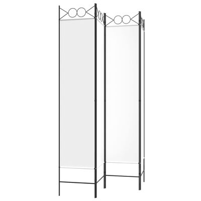 vidaXL 4-Panel Room Divider White 160x200 cm Fabric, white vidaXL 4-Panel Room Divider White 160x200 cm Fabric
