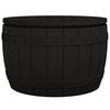 vidaXL 3-in-1 Garden Storage Box Black Polypropylene