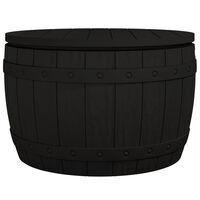 vidaXL 3-in-1 Garden Storage Box Black Polypropylene, black vidaXL 3-in-1 Garden Storage Box Black Polypropylene