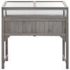 vidaXL Raised Bed with Greenhouse 110x54x120 cm Solid Fir Wood