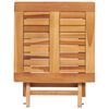 vidaXL Sun Loungers 2 pcs with Table Solid Teak Wood