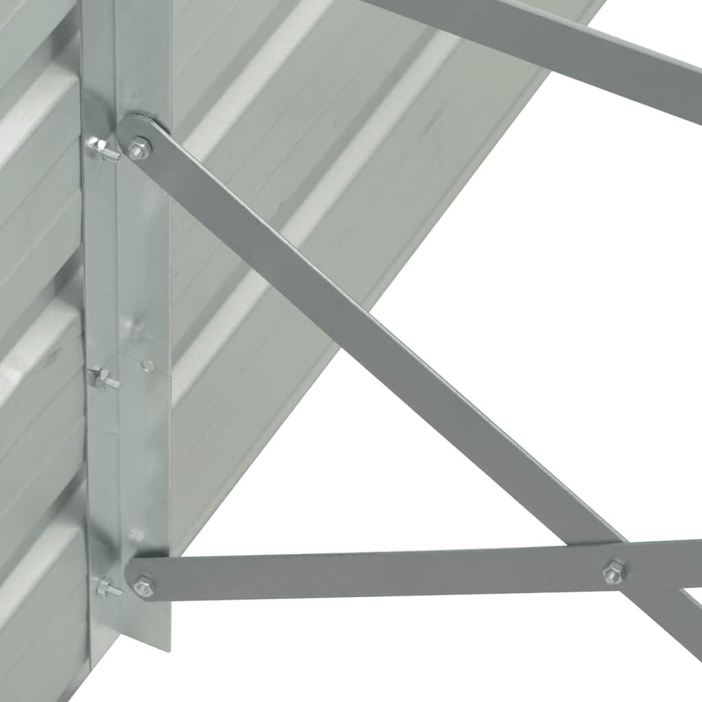 vidaXL Garden Raised Bed Galvanised Steel 100x40x77 cm Grey
