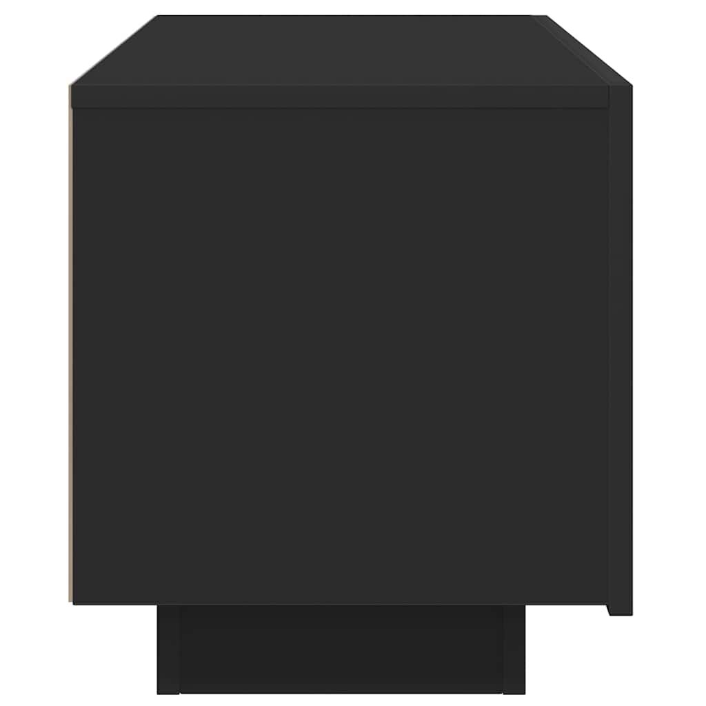 vidaXL TV Cabinet Black 100x35x40 cm Engineered Wood