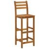 vidaXL Bar Stools 8 pcs Solid Wood Acacia