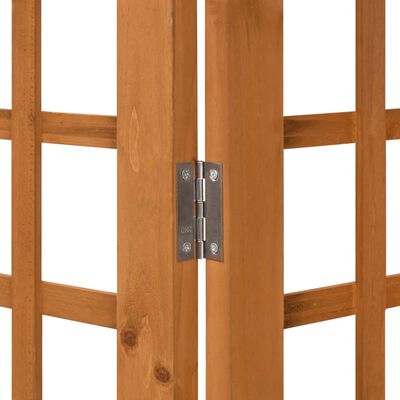 vidaXL 3-Panel Room Divider/Trellis Solid Fir Wood 121x180.5 cm, brown vidaXL 3-Panel Room Divider/Trellis Solid Fir Wood 121x180.5 cm