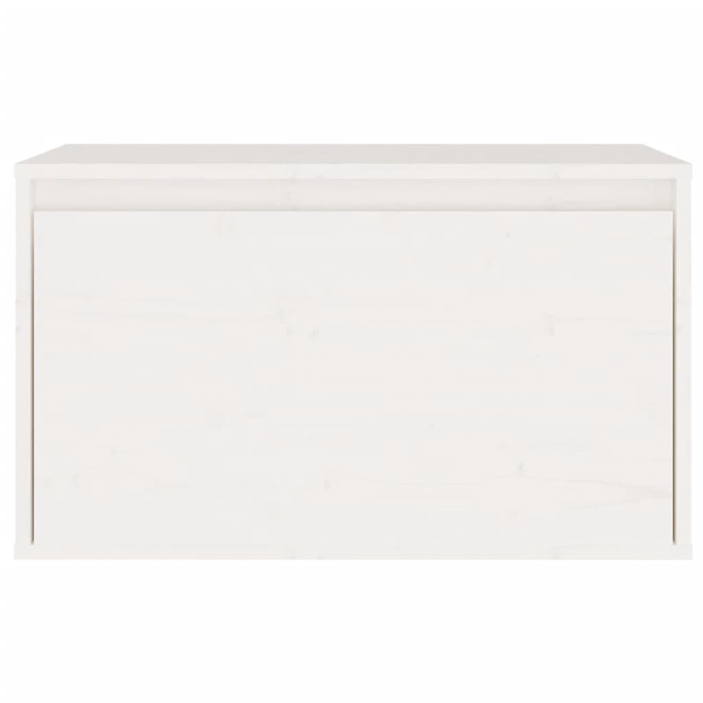 vidaXL Wall Cabinet White 60x30x35 cm Solid Pinewood