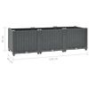 vidaXL Raised Bed 120x40x38 cm Polypropylene