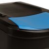 vidaXL Stackable Dustbins 3 pcs Anthracite 75 L