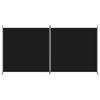 vidaXL 2-Panel Room Divider Black 348x180 cm Fabric
