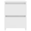 vidaXL Bedside Cabinets 2 pcs White 30x30x40 cm Engineered Wood