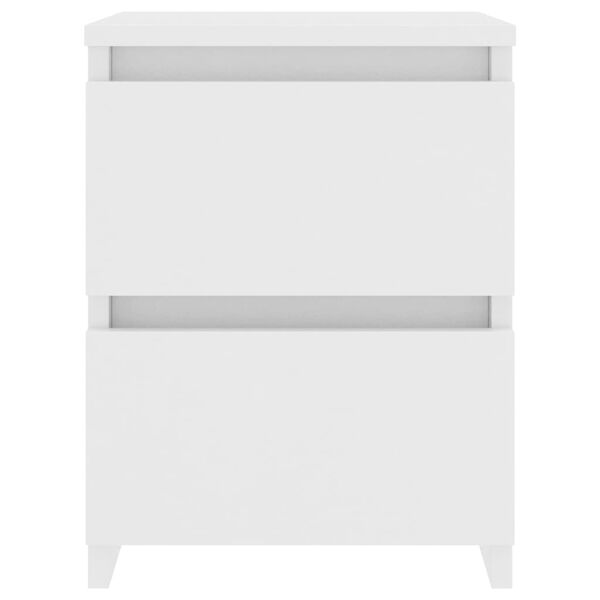vidaXL Bedside Cabinets 2 pcs White 30x30x40 cm Engineered Wood