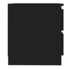 vidaXL Bed Cabinet Black 50x39x43.5 cm Engineered Wood