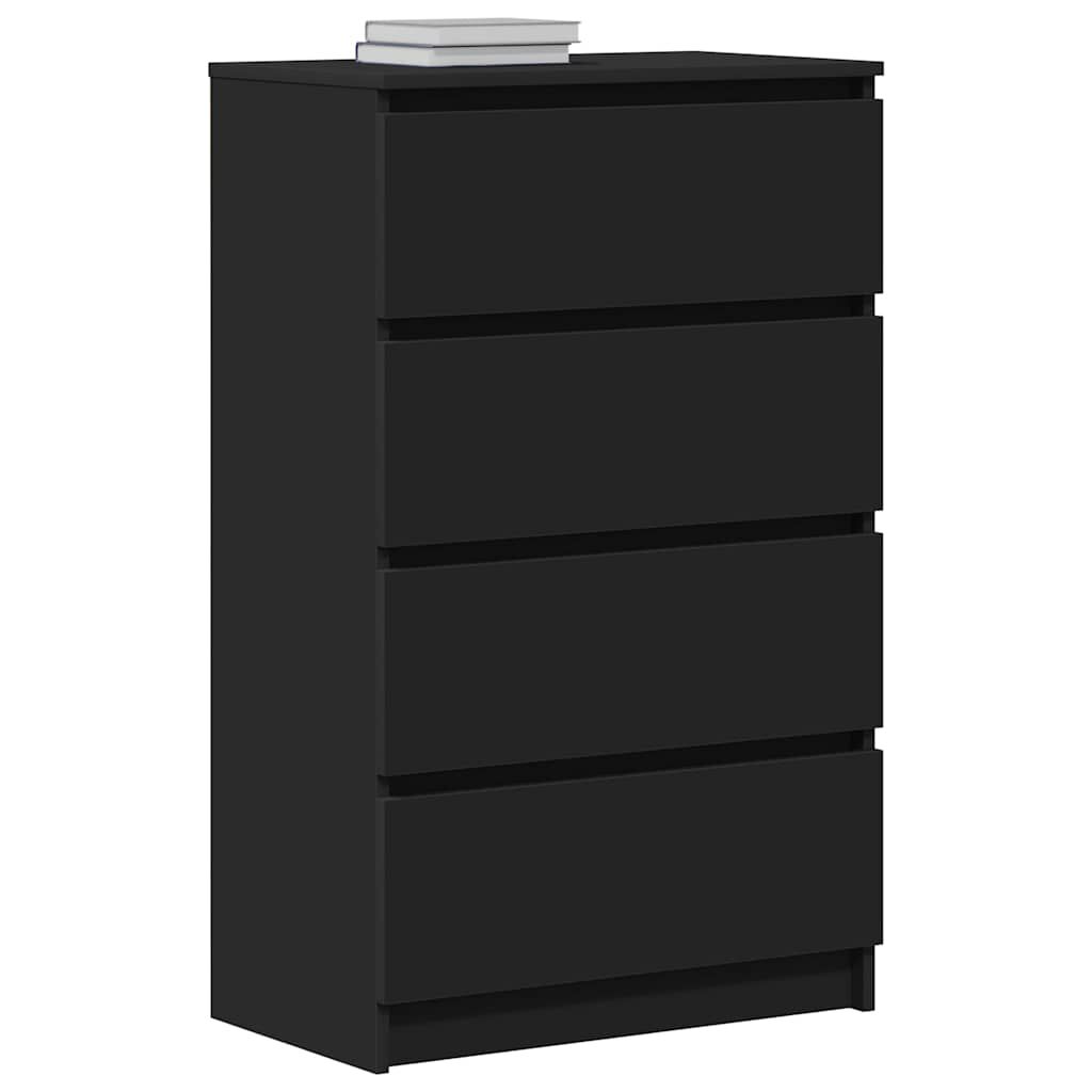 vidaXL Sideboard Black 60x35x98.5 cm Engineered Wood