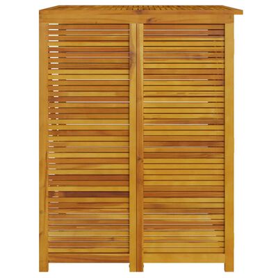 vidaXL Single Garbage Bin Shed 70x89x117 cm Solid Wood Acacia