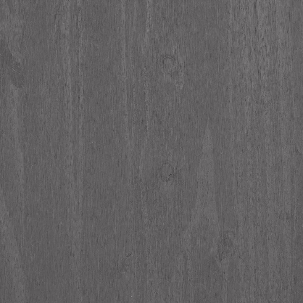 vidaXL TV Cabinet HAMAR Light Grey 158x40x40 cm Solid Wood Pine
