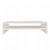 vidaXL Monitor Stand White 50x24x13 cm Solid Wood Pine