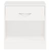 vidaXL Nightstand 2 pcs with Drawer White