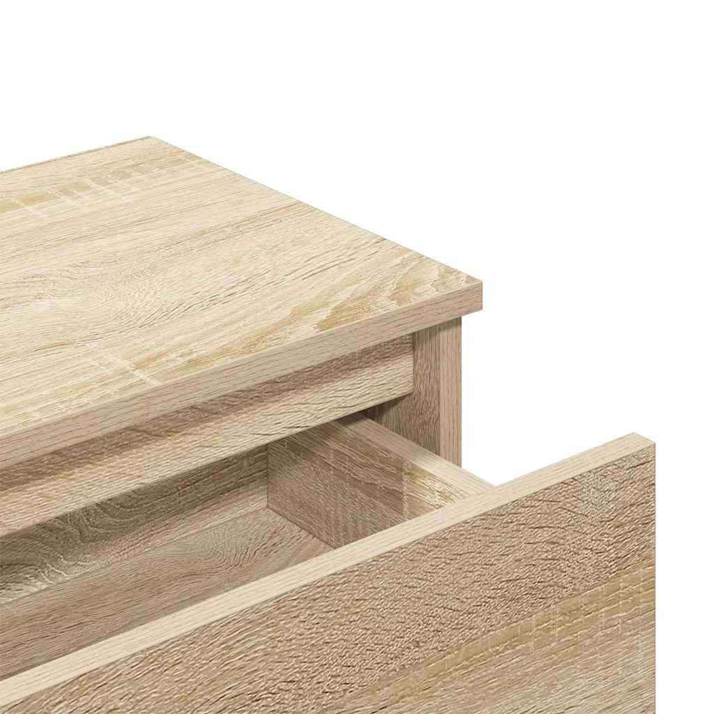 vidaXL Bedside Cabinets 2 pcs Sonoma Oak 40x30x39 cm Engineered Wood