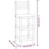vidaXL Bar Stools 8 pcs Solid Wood Acacia
