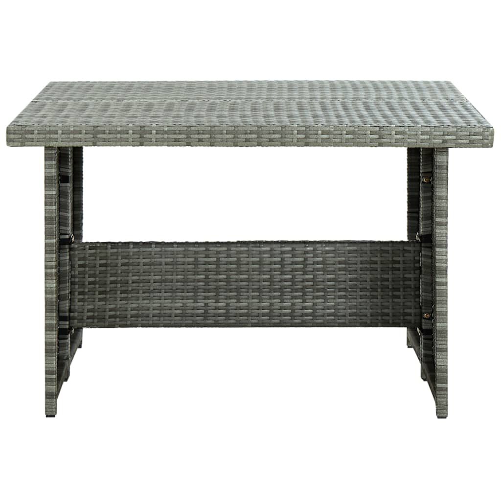 vidaXL 6 Piece Garden Lounge Set with Cushions Poly Rattan Grey