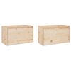 vidaXL Wall Cabinets 2 pcs 60x30x35 cm Solid Pinewood
