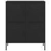 vidaXL Storage Cabinet Black 80x35x101.5 cm Steel