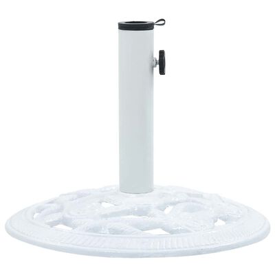 vidaXL Umbrella Base White 9 kg 40 cm Cast Iron, white vidaXL Umbrella Base White 9 kg 40 cm Cast Iron