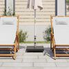 vidaXL Parasol Base Granite 30 kg Square Black