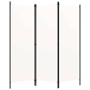 vidaXL 3-Panel Room Divider White 150x180 cm