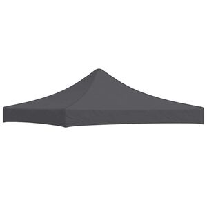 vidaXL Party Tent Roof 3x3 m Anthracite