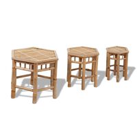 vidaXL Garden Stools 3 pcs Bamboo,  vidaXL Garden Stools 3 pcs Bamboo