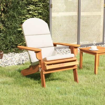 vidaXL Adirondack Garden Chair with Cushions Solid Wood Acacia