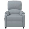 vidaXL Recliner Chair Light Grey Fabric