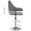 vidaXL Bar Stool Dark Grey Velvet