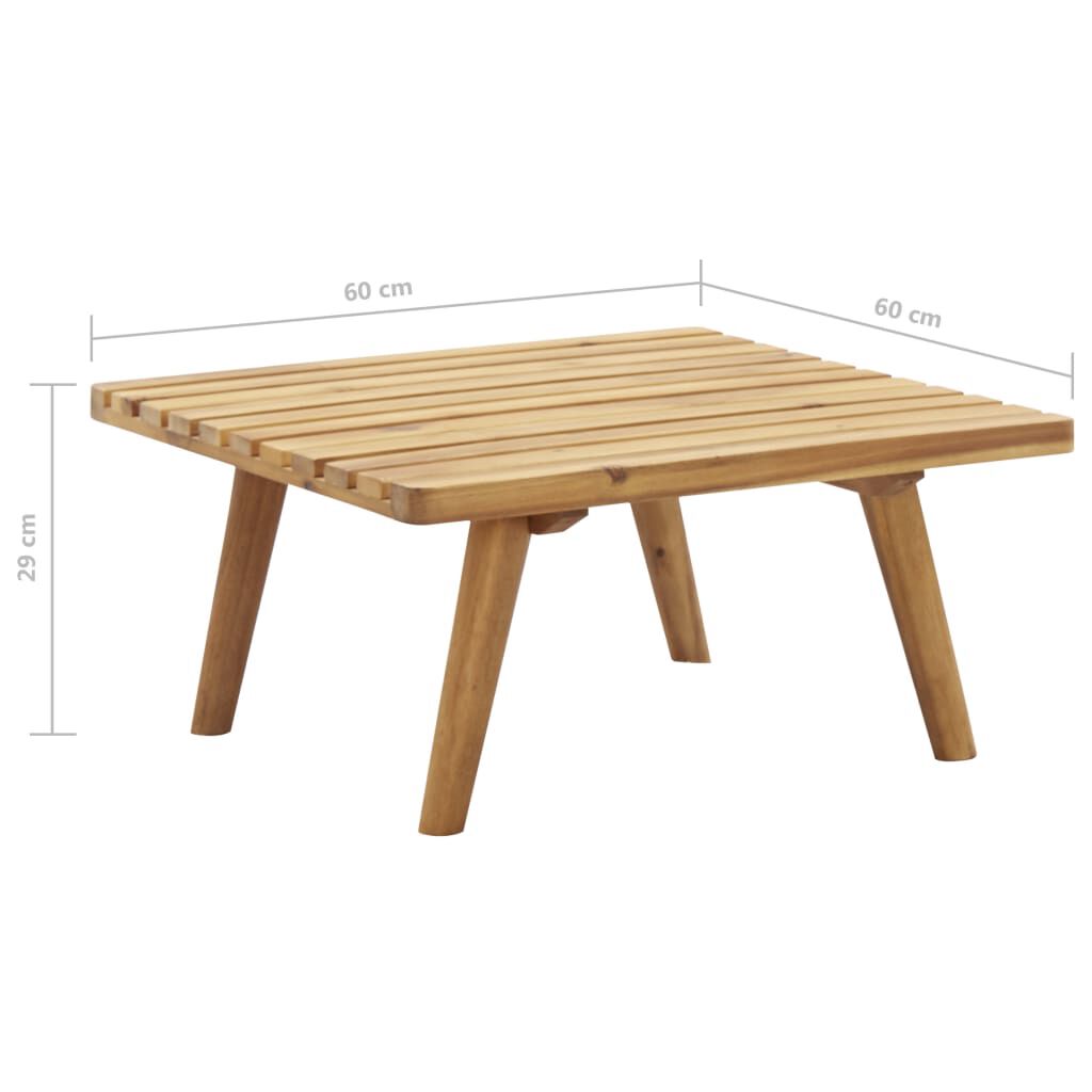 vidaXL 6 Piece Garden Lounge Set Solid Acacia Wood