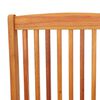 vidaXL Folding Garden Chairs 4 pcs Solid Eucalyptus Wood