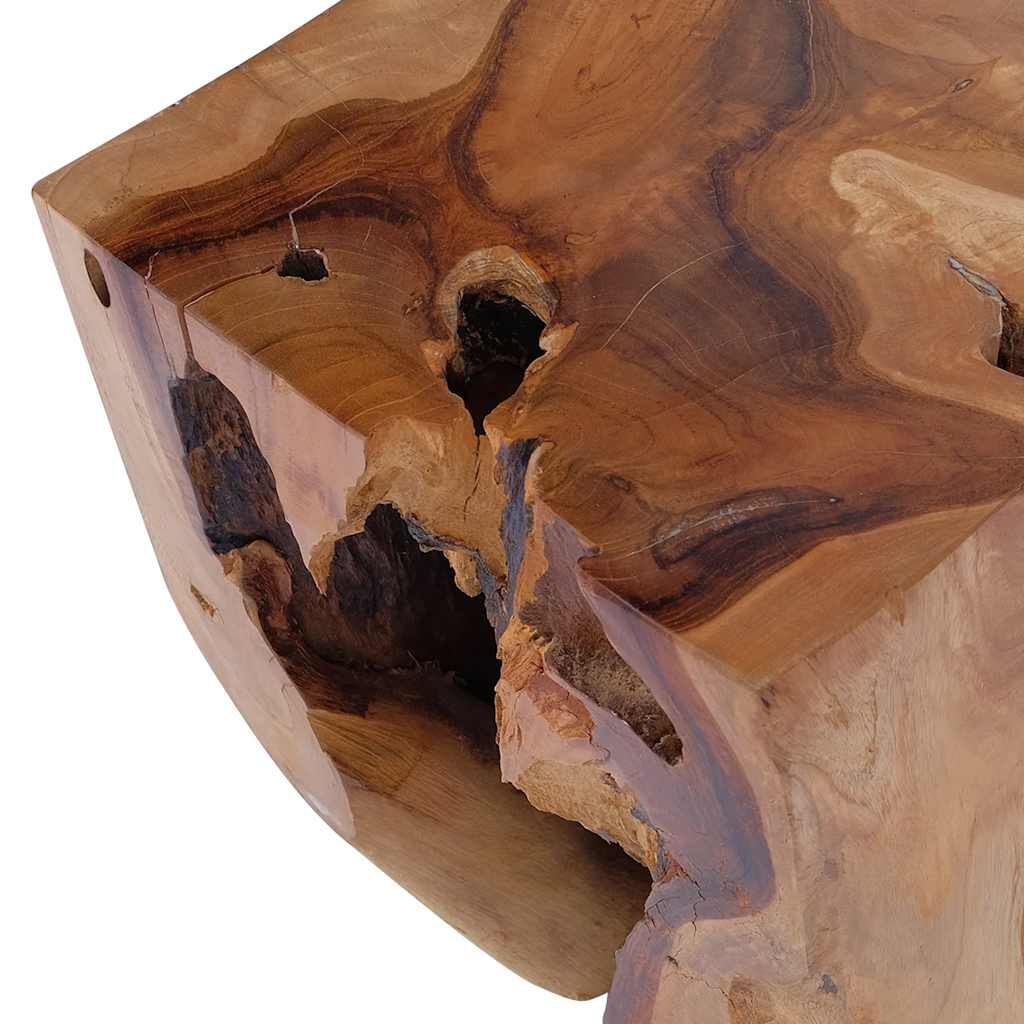 vidaXL Stool Solid Teak Wood