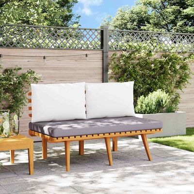 vidaXL Garden Bench with Cushions 115 cm Solid Acacia Wood,  vidaXL Garden Bench with Cushions 115 cm Solid Acacia Wood