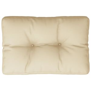vidaXL Pallet Cushion Beige 50x40x12 cm Fabric
