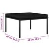 vidaXL 6 Piece Garden Lounge Set with Cushions Black PVC