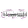 vidaXL 9 Piece Garden Lounge Set with Cushions Anthracite Poly Rattan