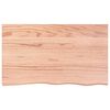 vidaXL Table Top Light Brown 100x60x(2-4) cm Treated Solid Wood Oak