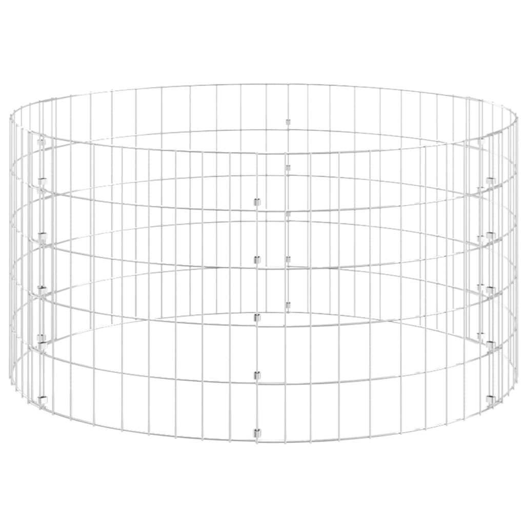 vidaXL Garden Composter Ø100x50 cm Galvanised Steel