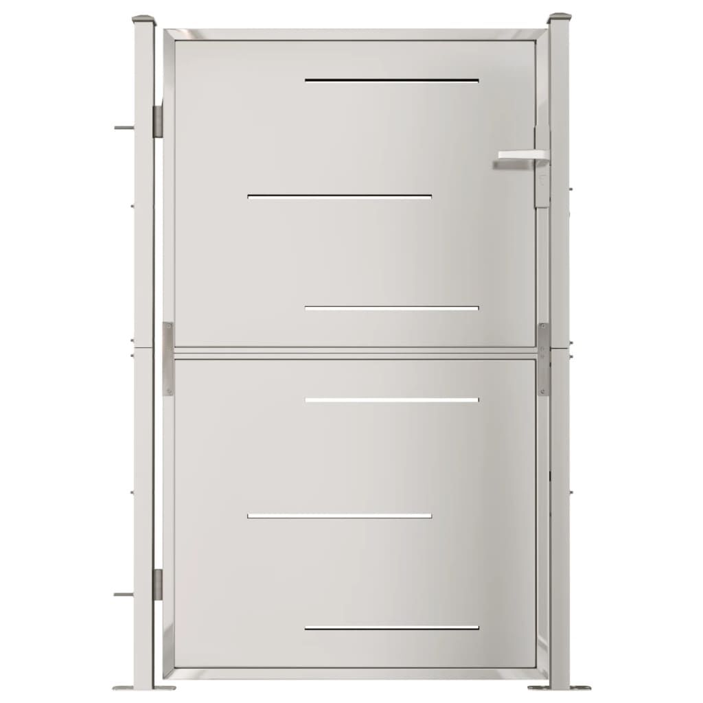 vidaXL Garden Gate 100x150 cm Stainless Steel